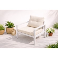 Aluvera Miami Tekli Sandalye Beyaz