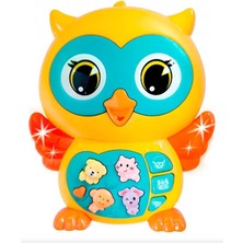 Hopinip Baykuş Eğitici Bebek Piyanosu - Sarı (Lisinya)