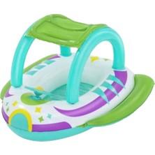 Hopinip Bestway Gölgelikli Direksiyonlu Kornalı Bot 107X102 cm - 34149 (Lisinya)