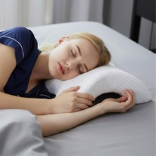 By Nevser® % 100 Visco Kavisli Ortopedik Yıkanabilir Kumaş Kılıflı Bel Boyun Bacak Ağrıları Için Yastık