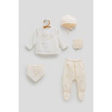 Caramell Jungle Frıends Müslin 5li Set - Bej - 56-62 cm Bej