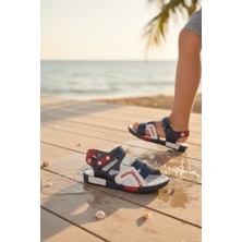 Enoch Noch Yan Bant Nakış Işlemeli ve Üçlü Bantlı Ergonomik Çocuk Sandalet