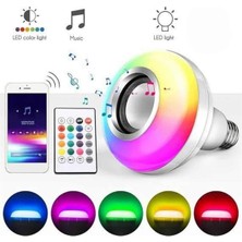 Hopinip Bluetooth Hoparlör Akıllı Rgb LED Işık Renk Değiştirme Ses Bombası Ampül Görünümlü - Lisinya