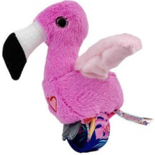 Hopinip Peluş Ses Tekrarlı Hayvan Bileklik Aksesuar - Pembe Flamingo (Lisinya)