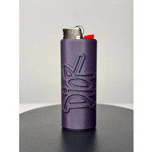 Nomika Design Grafiti Yazılı Çakmak Hediyelik - Koleksiyonluk | Lüks Sokak Stili | Mor | Çakmak Dahil