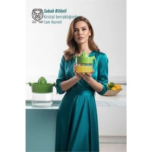 MiraLive Cam Hazneli 300 ml Lüks Limon ve Portakal Sıkacağı 11,4 cm
