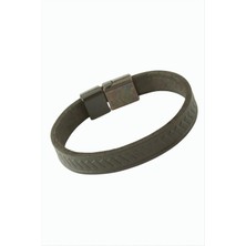 Esranın Dünyası Çubuk Desenli Mıknatıslı Orjinal Deri Bileklik RSBİJ34-ESRDNS