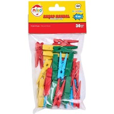 Hopinip Ahşap Mandal Renkli