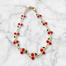 ALS Tasarım Dünyası Kadın Çelik Gold Renk Kiraz Bileklik