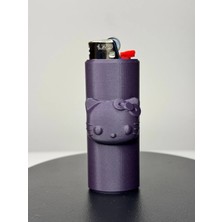 Nomika Design Sevimli Kedi Figürlü Mat Mor Çakmak – Hediyelik & Koleksiyonluk Özel Seri