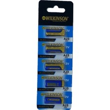 Hopinip Wılkınson 23A V23GA MN21 12V Alkalin Pil Kepenk Anahtar Pili Beşli Paket - Lisinya
