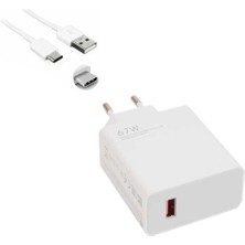 Hopinip 67W USB To Type-C Şarj Cihazı - Şarj Kablosu ( Lisinya )