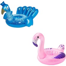 Hopinip Flamingo & Tavus Kuşu Şekilli Bardaklık - 34127 (Lisinya)