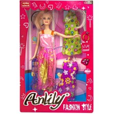 Hopinip Anlily Yedek Elbiseli Bebek Seti - 02252 (Lisinya)