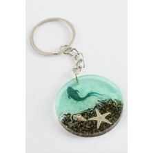 DS LLC Balık Deniz Efektli Epoksi Anahtarlık DLLSRSBJ34