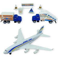 Hopinip Havaalanı Seti Metal Arabalı - 89730 - Kamyonlu Set (Lisinya)