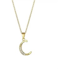 SY Aksesuar Çelik Gold Harf Kolye 45CM