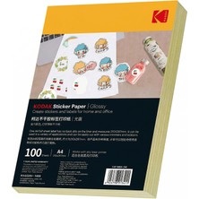 Kodak Parlak Sticker Kağıdı - A4*100 Adet