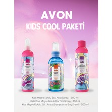 Avon Kids Cool 3'lü Çocuk Bakım Seti – Parfüm Sprey, Saç Açıcı Sprey, 2'si 1 Arada Şampuan