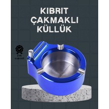 Hopinip Masa Üstü Çakmaklı Küllük Paslanmaz Metal Gövde - Lisinya