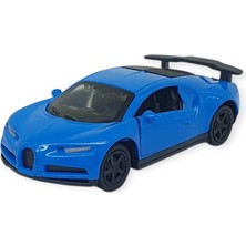 Hopinip Çek Bırak Metal Küçük Arabalar 8 cm - 6411A-18 - Mavi (Lisinya)