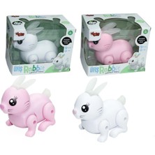 Hopinip 99777-1 - Pilli Sesli Işıklı Yürüyen Tavşan (Lisinya)