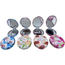 Hopinip Cep Aynası Oval Tombul Taşlı Flowers ( Lisinya )