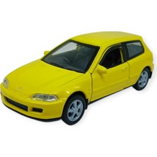 Hopinip Çek Bırak Metal Arabalar 12 cm - 43813 - Sarı (Lisinya)