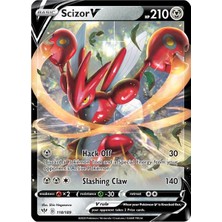 Scizor V #118 Pokemon Darkness Ablaze Orijinal Kartı