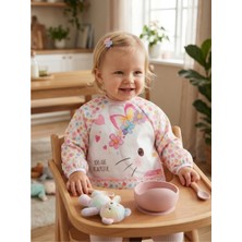 Bebe-chi Uzun Kollu Giyilebilir Desen Sıvı Geçirmez Aktivite ve Mama Önlüğü Su Geçirmez Bebek Önlük