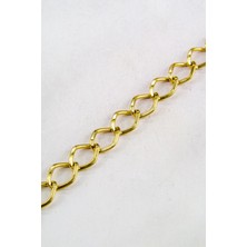 Serhat Aksesuar ve El İşçiliği Gold 13 mm Zincir Aksesuar Takı Malzemesi 1 Metre