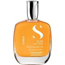 Alfaparf Milano Curls Bukle Çok Yönlü Bakım Yağı 100 ml Nemlendirilmiş Pürüzsüz ve Parlak Saçlar Sağlayan Saç Bakım Yağ