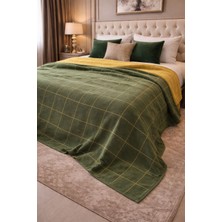Esinti Battal Boy Battaniye Organik Pamuk Sıcacık Şık Yatak Örtüsü 220 x 240 Cotton Blanket