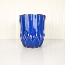 Emel Ceramics Flora El Yapımı Seramik Kahve Kupası – Espresso & Filtre Kahve İçin, Geometrik Çiçek Form, 260 ml