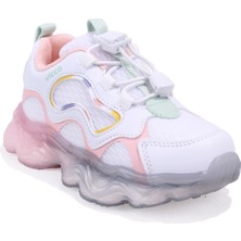 Vicco Sunday 346P26Y134 Beyaz Pudra Günlük Ortopedik Işıklı Kız Çocuk Spor Ayakkabı