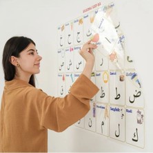 By Nevser® 70X100 cm Statik Kağıt Elif-Ba Öğrenme Tahtası