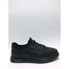 Hsa Hakiki Deri Akıllı Bağcıklı Hafif Tabanlı Siyah Renk Günlük Rahat Yazlık Erkek Ayakkabı C-89260547HSA