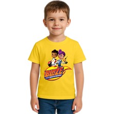 Sedirli Unisex Blaze Baskılı Çocuk Tişört Pamuklu Penye Kumaş