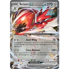 Scizor Ex #111 Pokemon Temporal Forces Orijinal Kartı