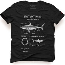 Tarrzzcom Unisex Regular Tasarım Tshirt Great Shark