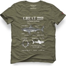 Tarrzzcom Unisex Regular Tasarım Tshirt Great Shark