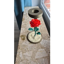 3D Snaxx Dekoratif LED Işıklı Gül Figürü – Masaüstü Ortam Aydınlatması – 15X18X23CM