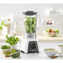 Tefal 450W Duraforce Bıçaklı Geniş Hazneli Buz Kırıcılı Blendeo Plus Sürahi Blender 1.5l Smart Lock Beyaz