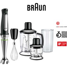 Braun 1000 Watt Multiquick 7 El Blender Seti MQ7045X 350ML Doğrayıcı 600ML Beher Çırpıcı Dahil Komple Mutfak Seti