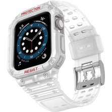 Hayat Store Apple Watch 42MM KR401 Silikon Kordon (Saat Değildir) - Şeffaf
