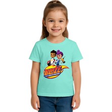 Sedirli Unisex Blaze Baskılı Çocuk Tişört Pamuklu Penye Kumaş