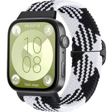 Hayat Store Huawei Fit 4  Kordon (Saat Değildir) - Siyah-Beyaz
