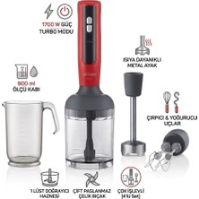 Arzum Mano AR1092 1700 Watt Güçlü Motor El Blender Set 800ML Doğrayıcı Hazne Çırpıcı Aparatlı 3 Yıl Garanti