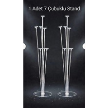 7'li Balon Standı Seti - Parti ve Doğum Günü Için Masaüstü Balon Tutucu Kolay Kurulumlu Balon Standı