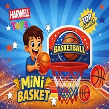 Hüma Tanıtım Çocuklar İçin Mini Basketbol Potası Seti – Kapı Arkası Basketbol Oyunu – Top Dahil Eğlenceli Spor Oyuncağı